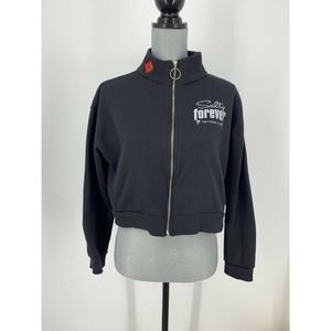 Aqua Addict Women’s L Cropped Full Zip Sweatshirt Salty Forever Surfwear